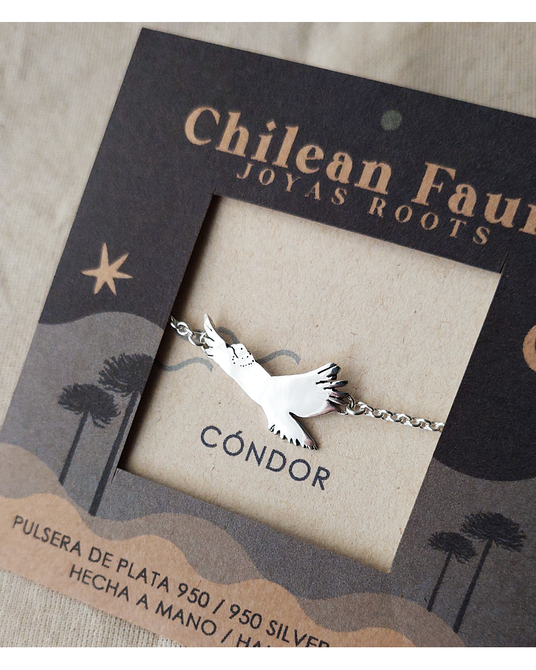 PULSERA CÓNDOR CON CADENA 