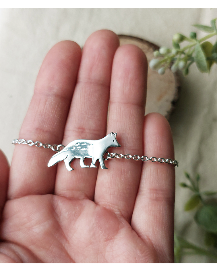 PULSERA ZORRO CON CADENA 