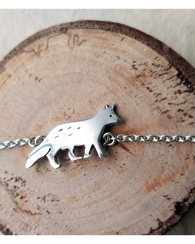 PULSERA ZORRO CON CADENA 