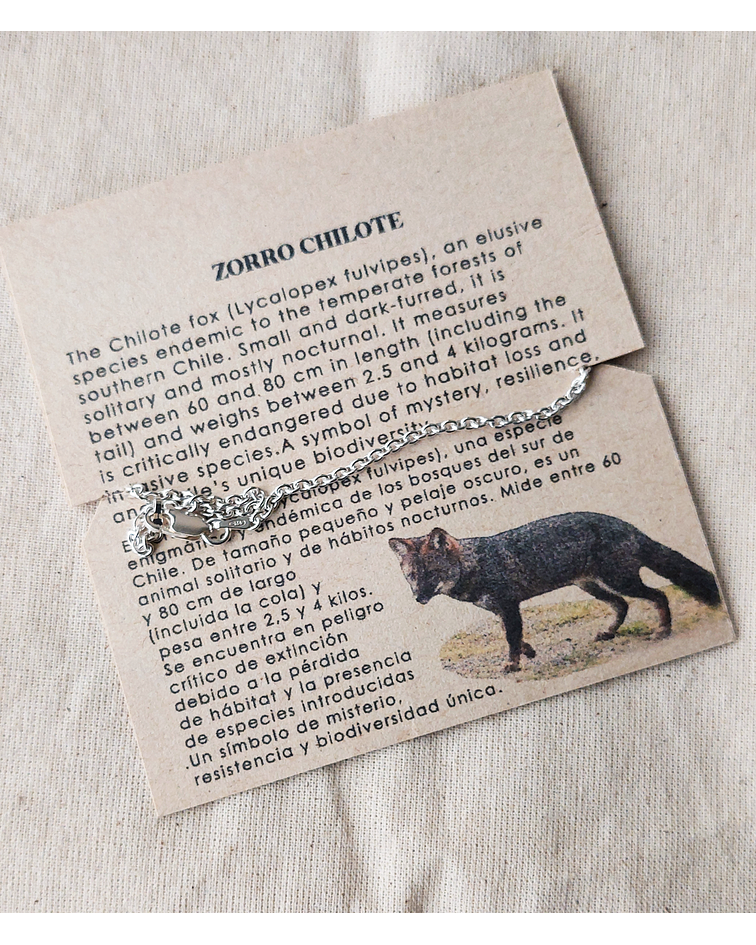PULSERA ZORRO CON CADENA 