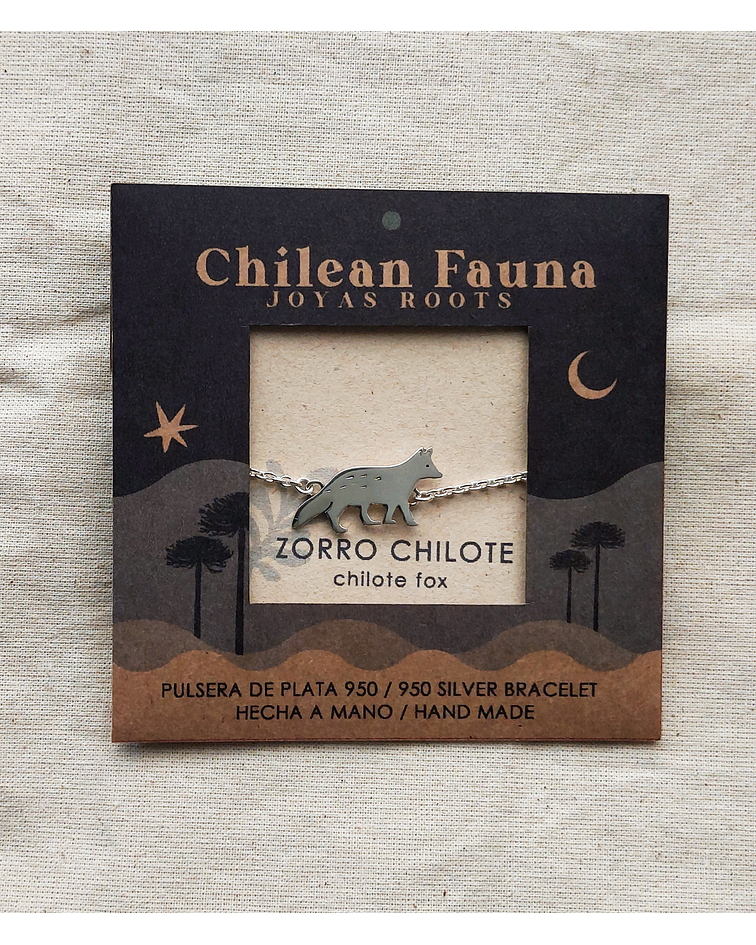 PULSERA ZORRO CON CADENA 
