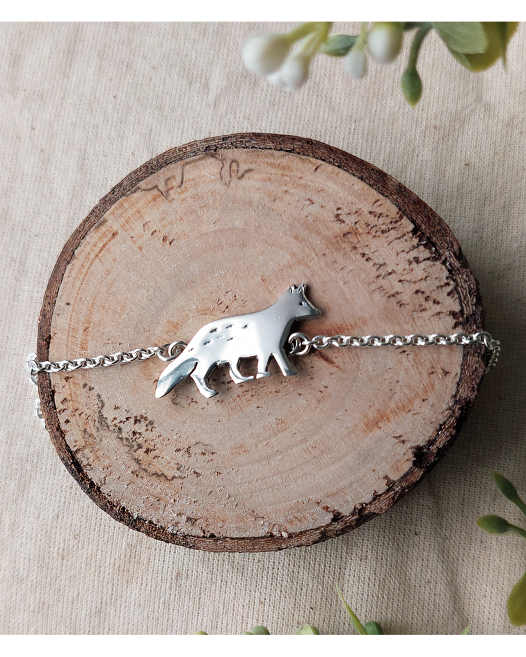 PULSERA ZORRO CON CADENA 