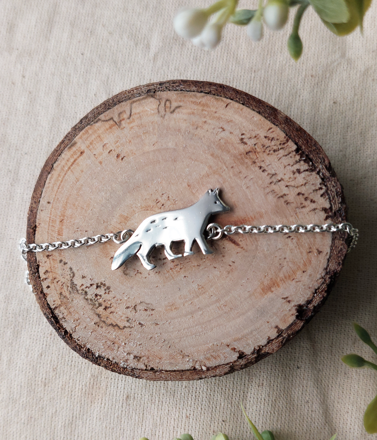 PULSERA ZORRO CON CADENA