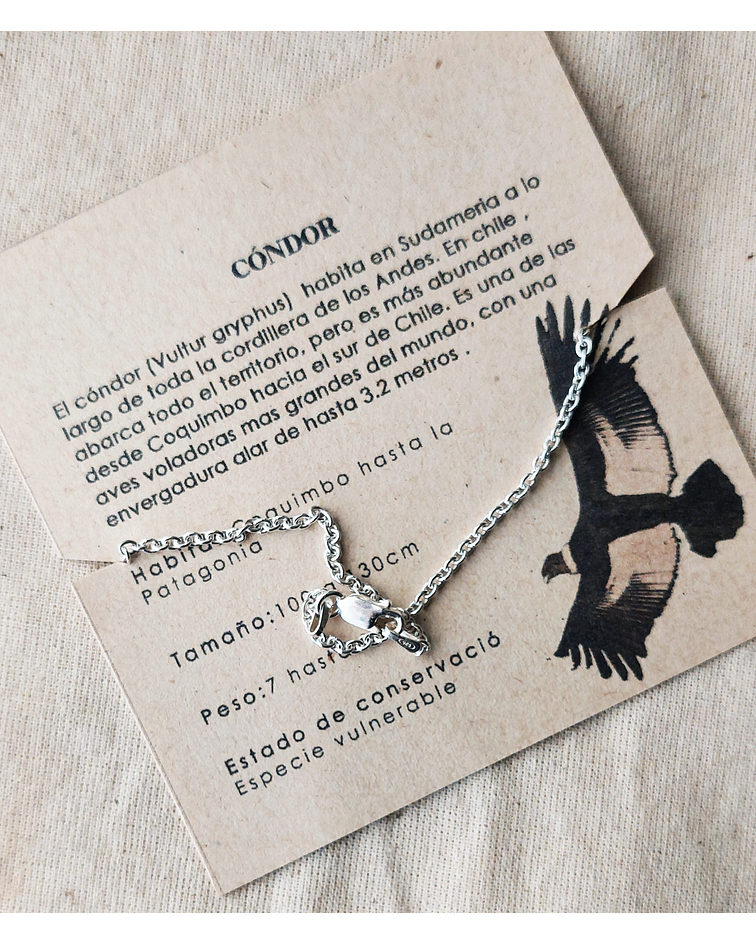 PULSERA CÓNDOR CON CADENA 