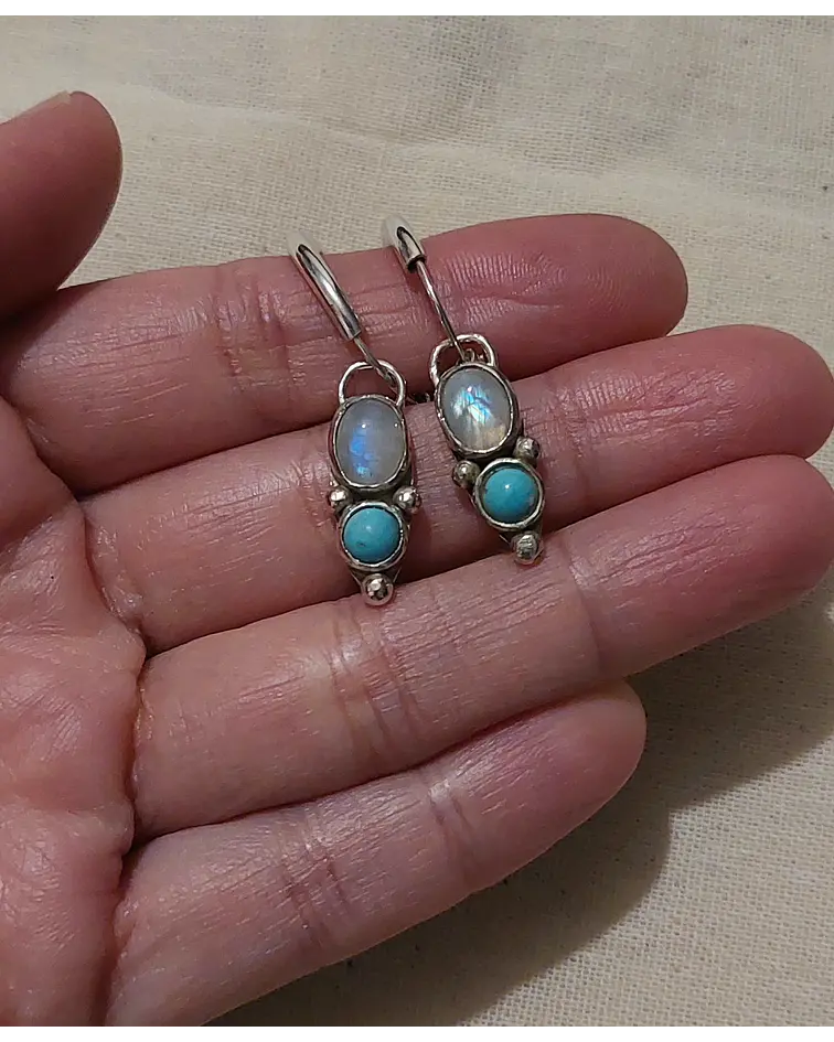 AROS LUNA Y TURQUESA 