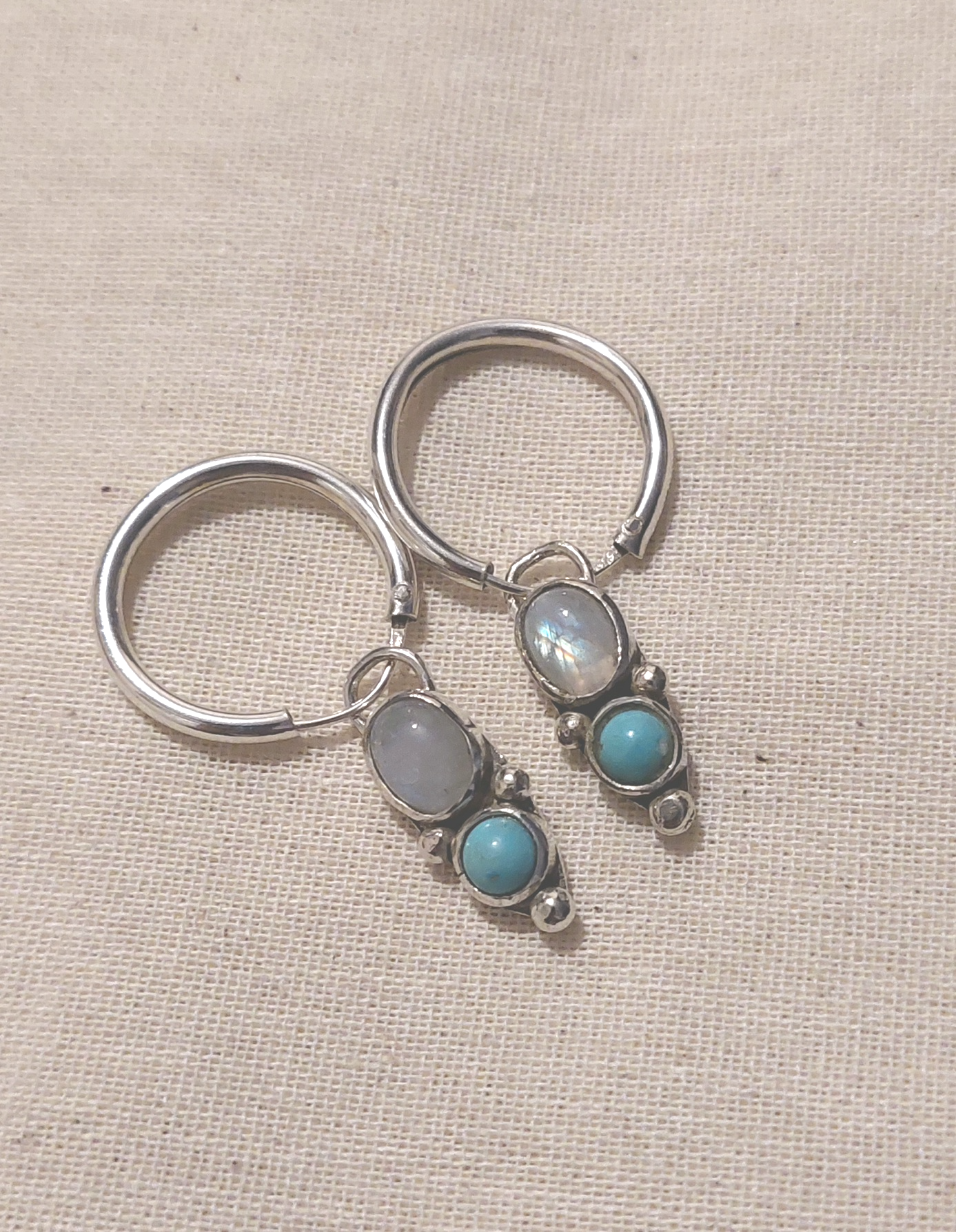 AROS LUNA Y TURQUESA