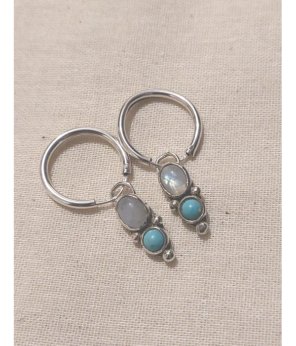AROS LUNA Y TURQUESA 
