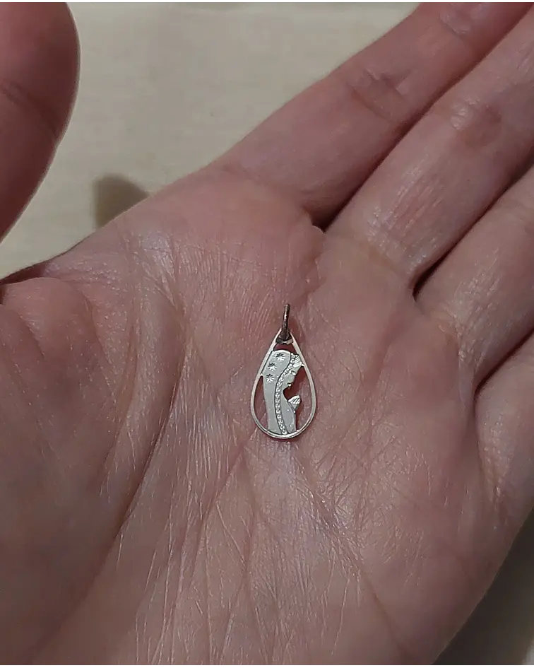 COLGANTE PLATA VIRGEN MARIA 