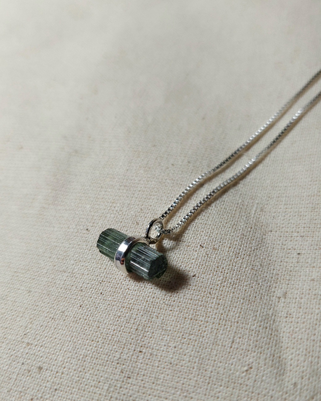 COLLAR TURMALINA VERDE
