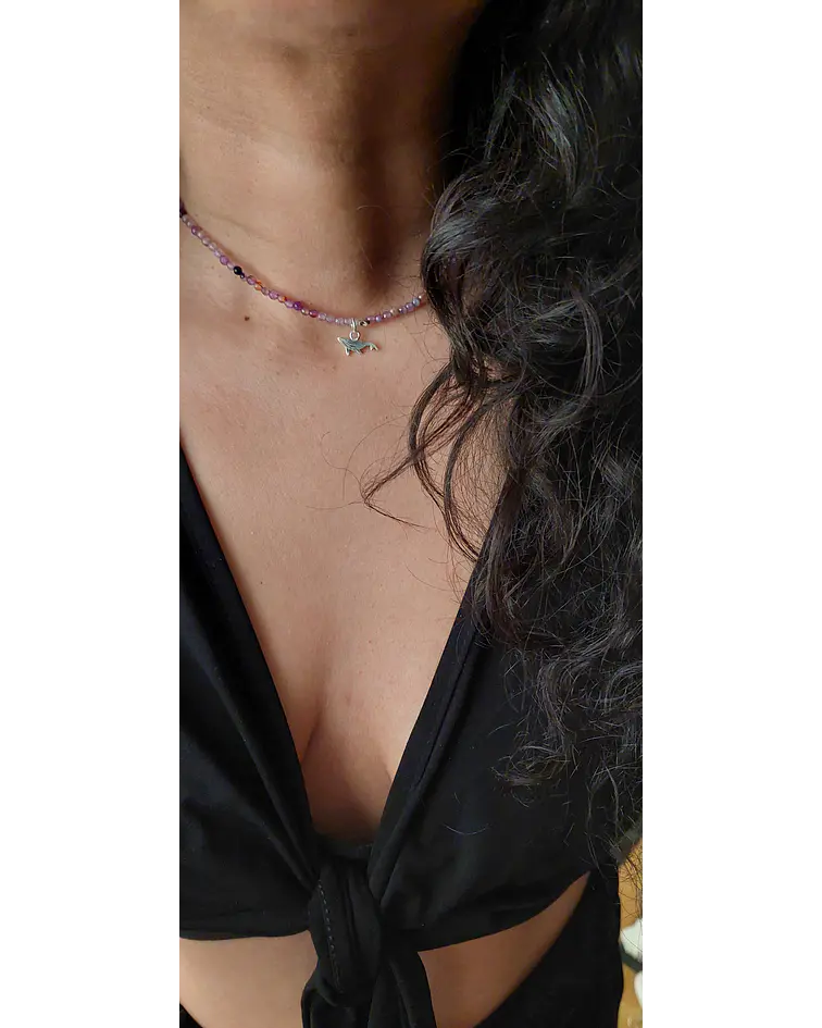 COLLAR BALLENA MORADO 