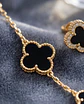 Conjunto Trébol Onyx Gold - Miniatura 2
