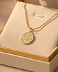 Collar Medalla San Benito – Baño en Oro - Miniatura 2