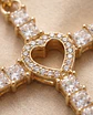 Cruz Divine Heart – Baño en Oro y Cristales - Miniatura 2