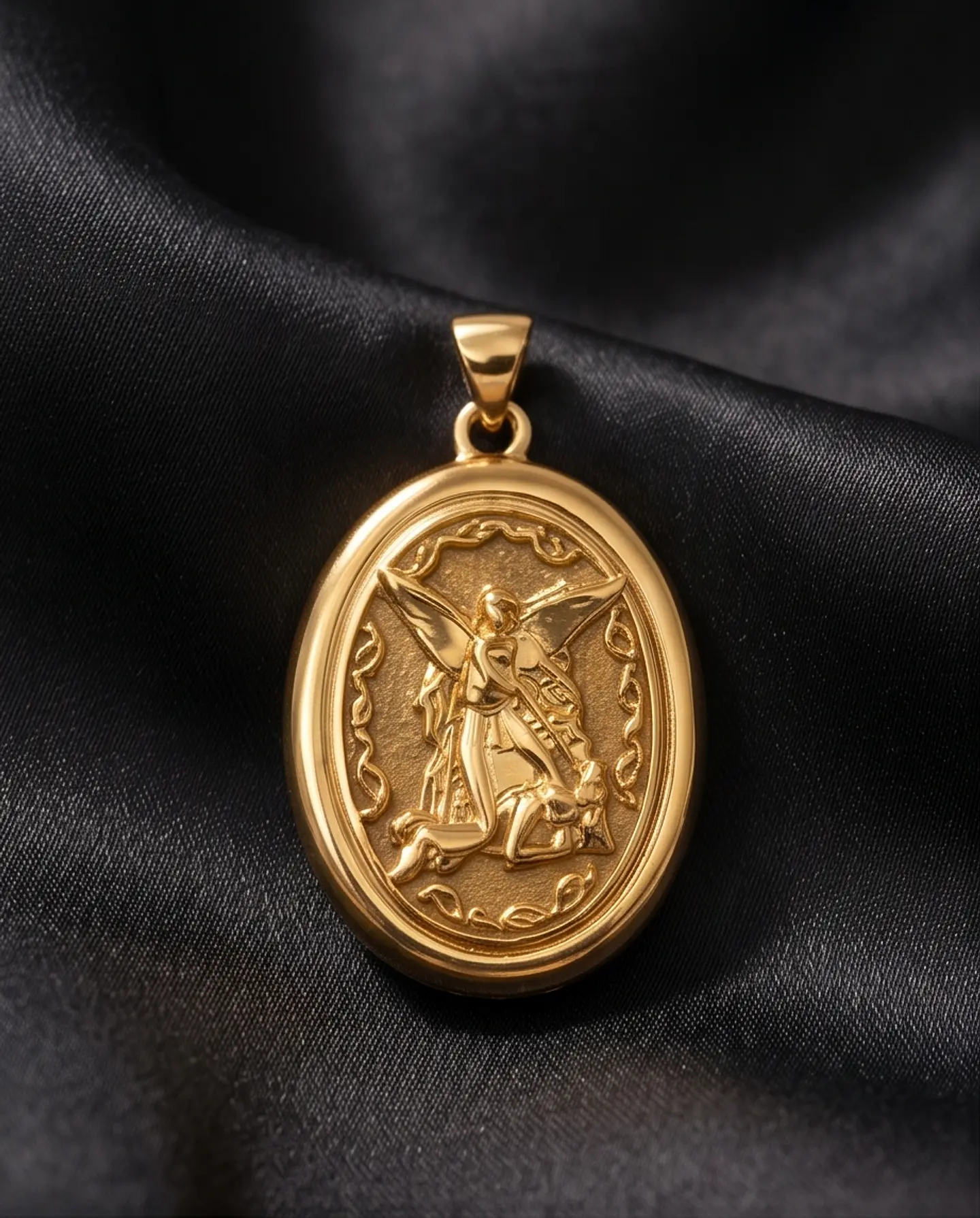 Medalla San Miguel Arcángel – Baño en Oro 2