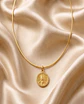 Collar Virgen de la Esperanza – Baño en Oro - Miniatura 3