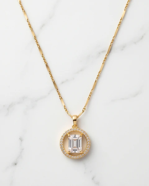 Gargantilla Halo Gold con Micro Circones
