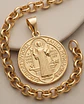 Collar San Benito  Fortaleza– Baño en Oro - Miniatura 3