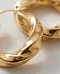Argollas Infinity Twist Gold - thumbnail 3