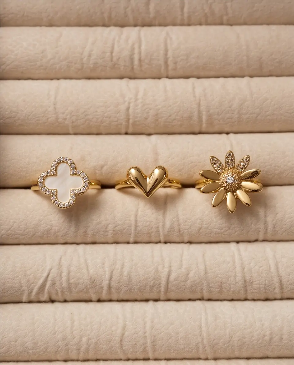 Anillo Sunflower Sparkle Gold 2