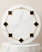 Collar Trébol Onyx - Baño en Oro - thumbnail 1