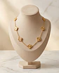 Collar Trébol Golden Texture - Baño en Oro - Miniatura 1