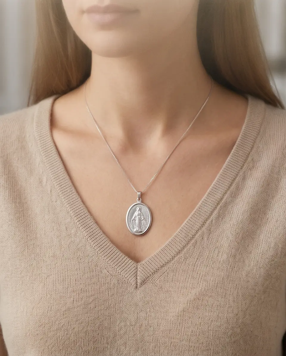 Medalla Virgen de los Rayos - Plata 925 2