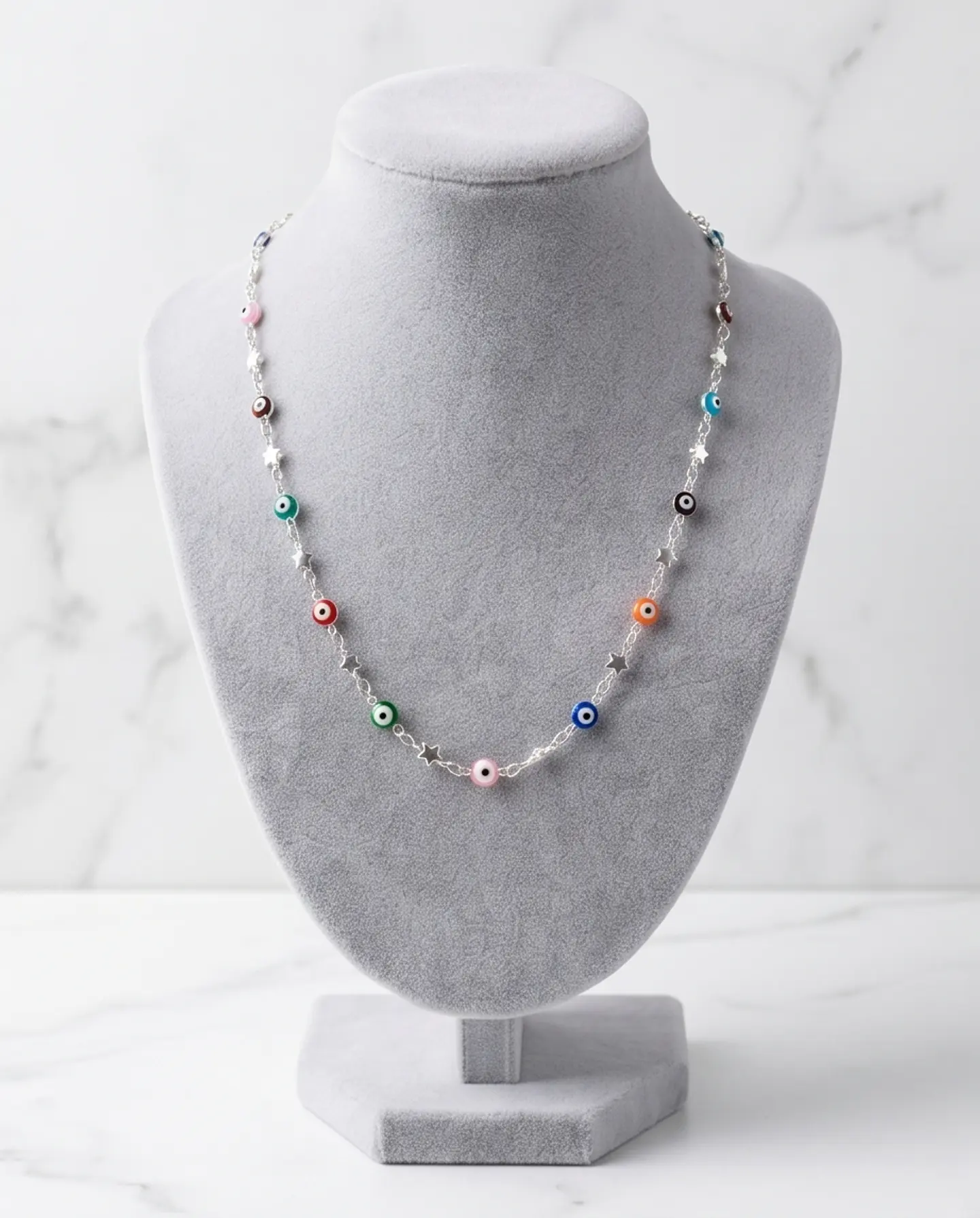 Collar Multi Ojos Turcos - Plata 925 1