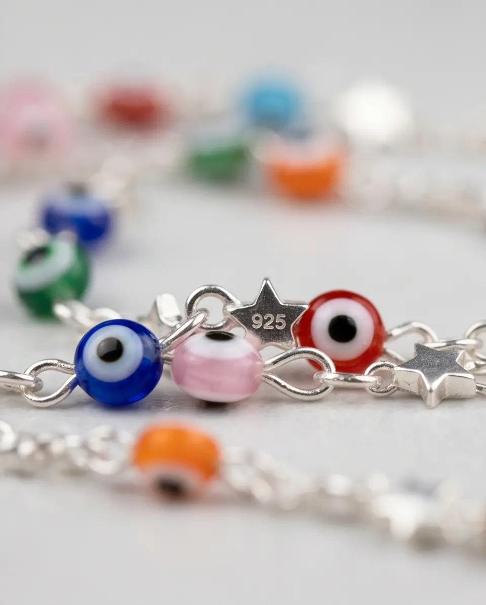 Collar Multi Ojos Turcos - Plata 925 2