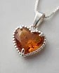 Collar Corazón Ámbar - Plata 925 - Miniatura 2