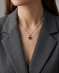 Collar Corazón Ámbar - Plata 925 - Miniatura 3