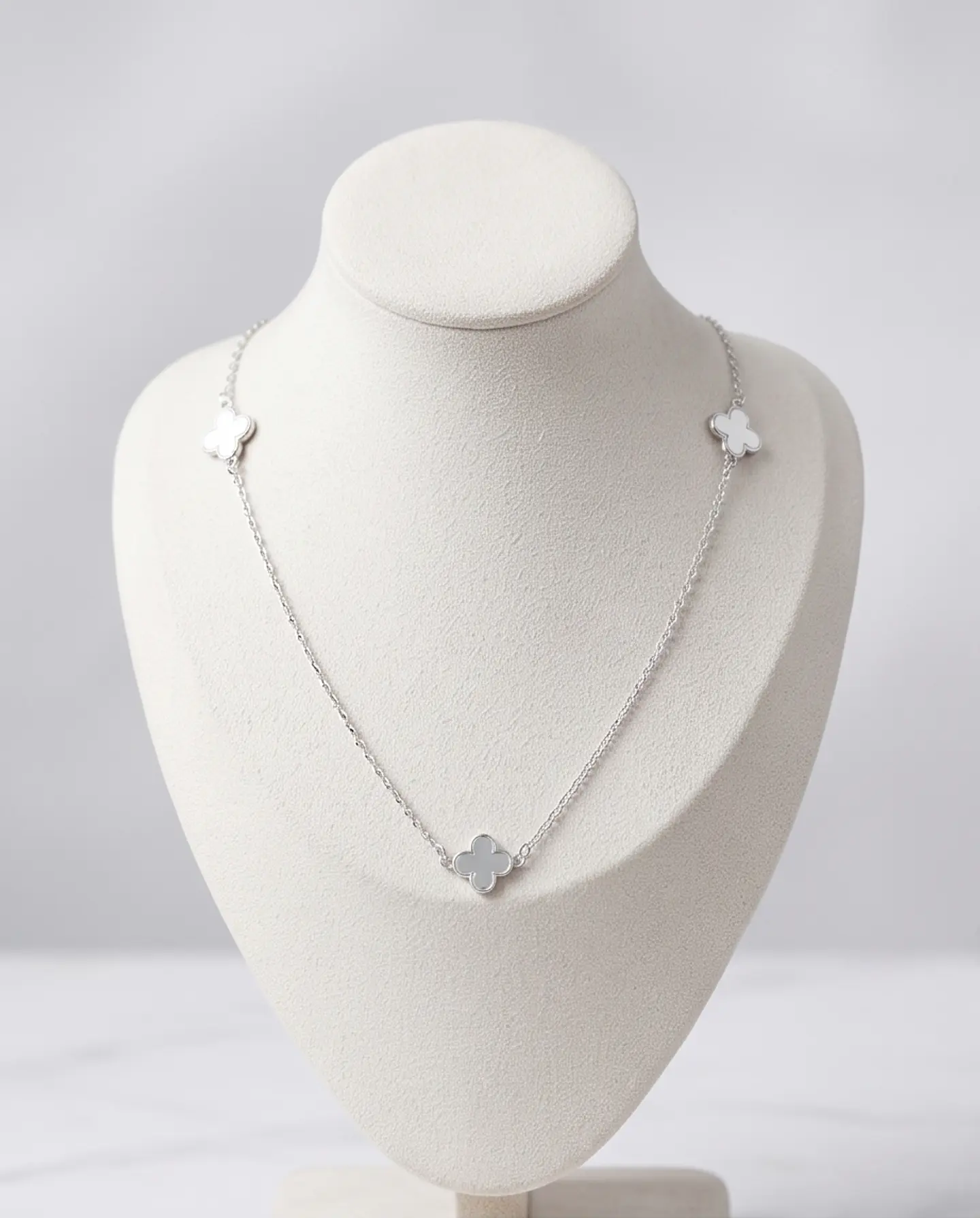 Collar Trébol Nácar - Plata 925 1