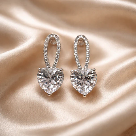 Aros Corazón Radiant - Plata 925