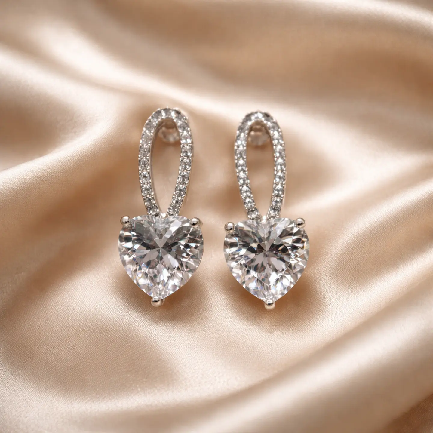 Aros Corazón Radiant - Plata 925 1