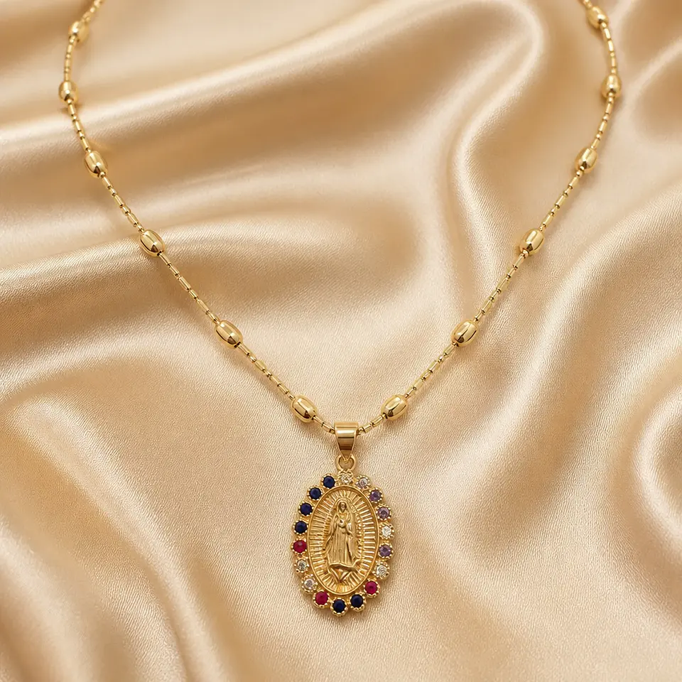cadena virgen multicolor  1