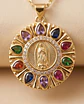 Collar Virgen Multicolor 60 cm – Baño en Oro  - thumbnail 3