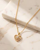 Collar Corazón Brillante 60 cm – Baño en Oro  - Miniatura 2