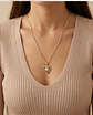 Collar Corazón Brillante 60 cm – Baño en Oro  - Miniatura 1