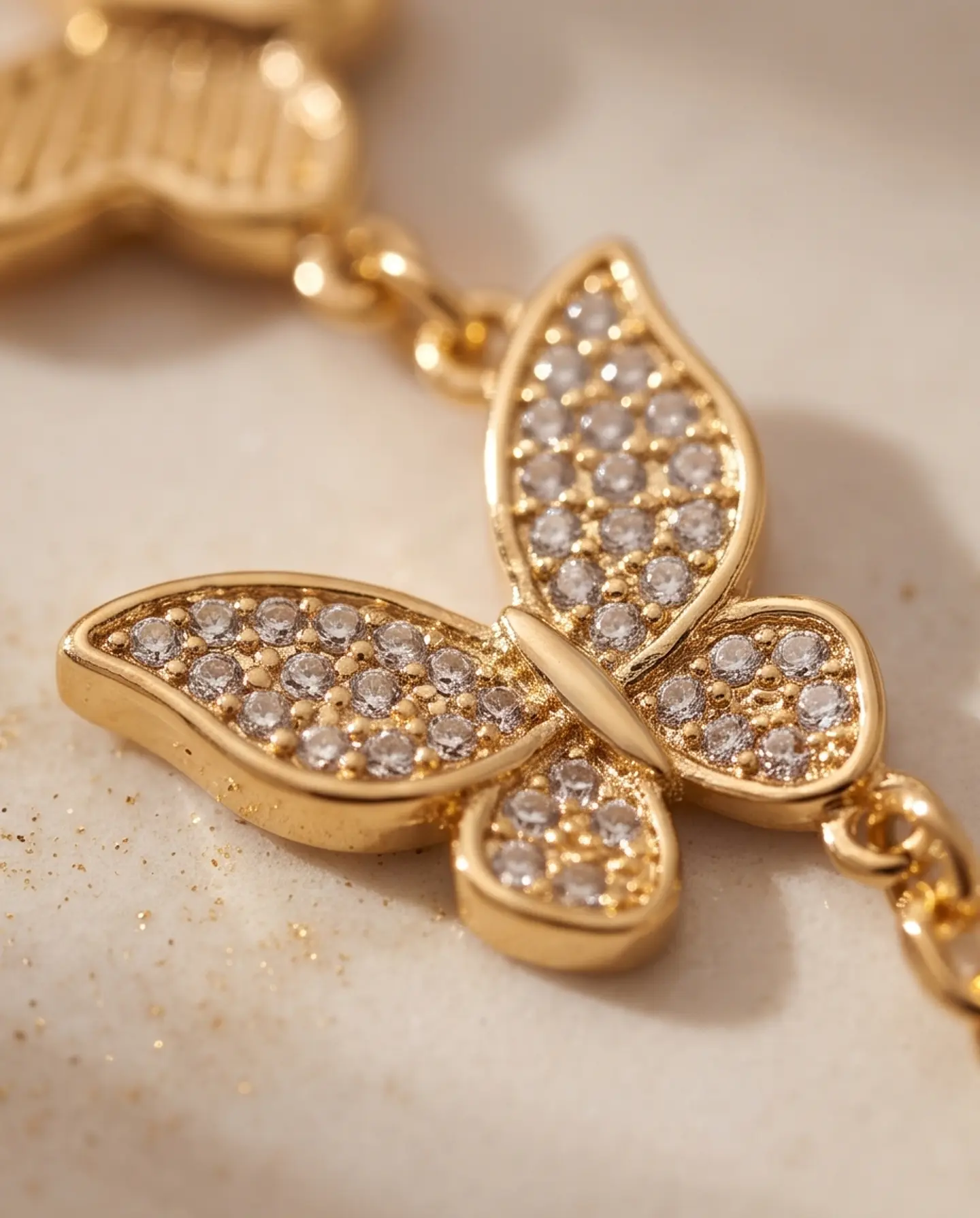 Pulsera Mariposas de Luz – Baño en Oro 18K 2