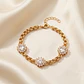 Pulsera Aurora Cristal – Baño en Oro  - Miniatura 2