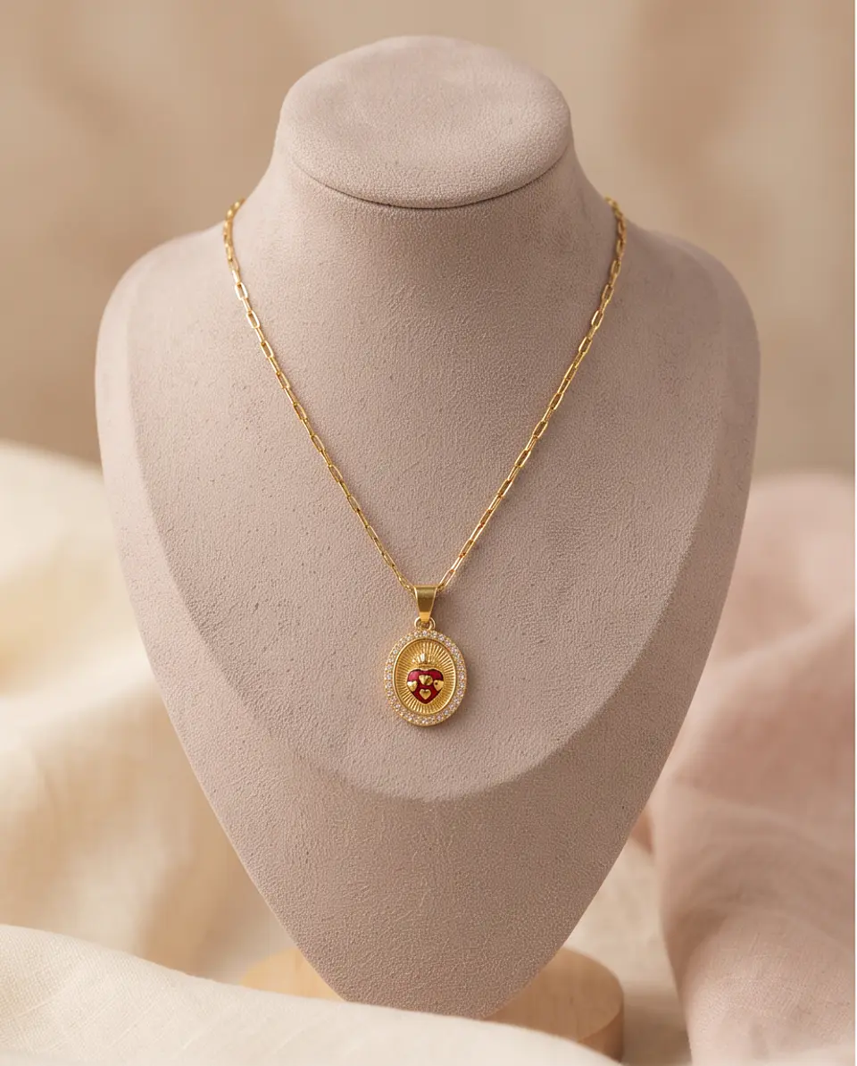 medalla corazón de jesus  2