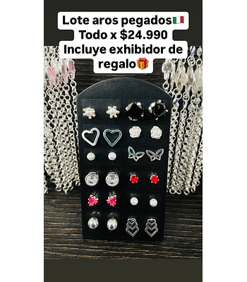 Lote aros pegados 
