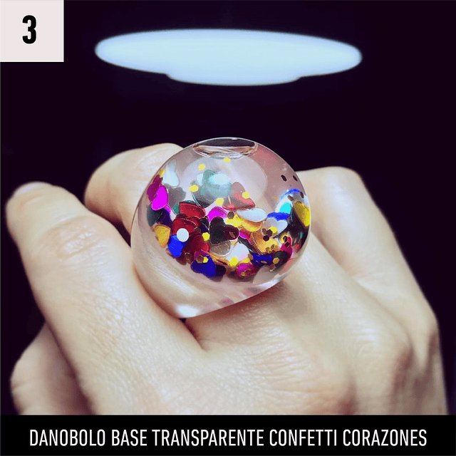 Anillo DanoBolo base transparente Diseños