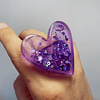 Anillo corazón L mix lilas