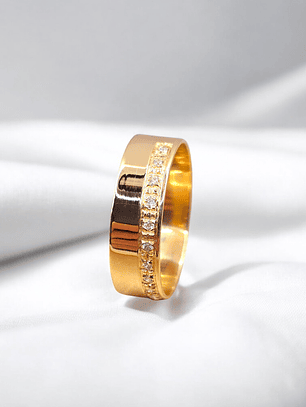 Argolla plana circones 5 mm oro 18k