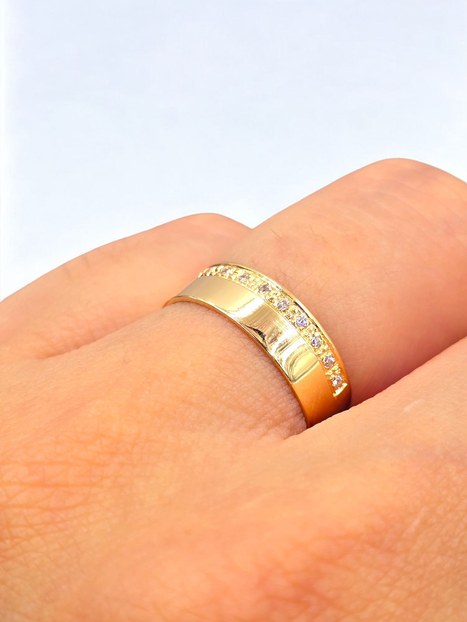 Argolla plana circones 5 mm oro 18k 4