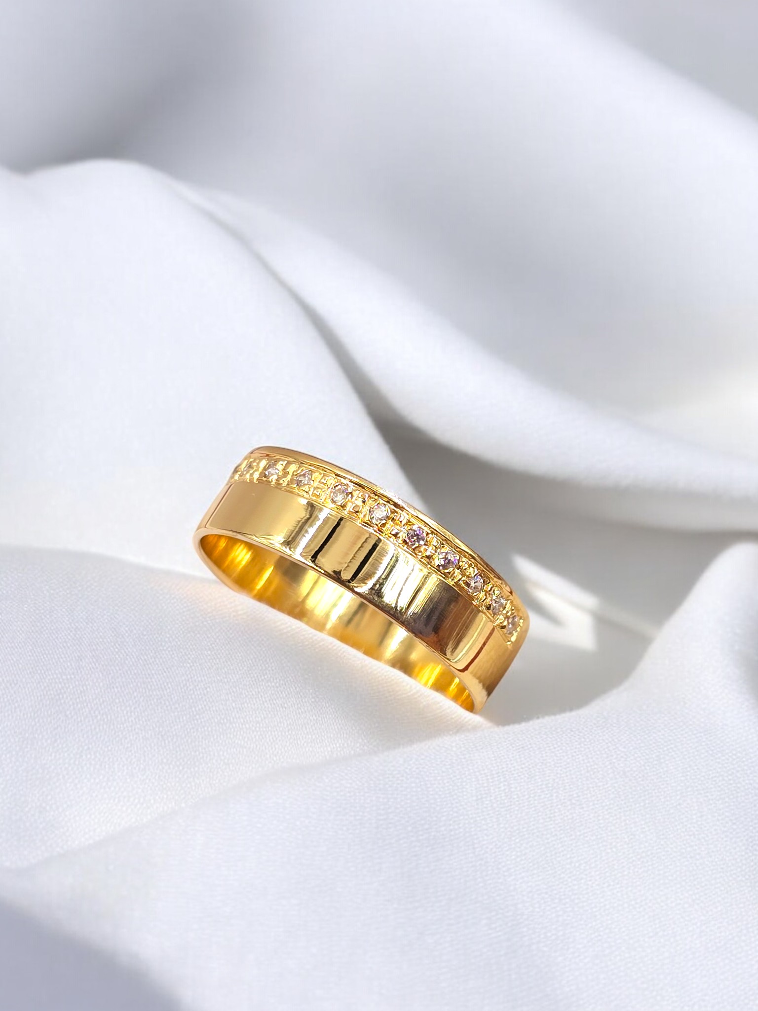 Argolla plana circones 5 mm oro 18k 6