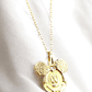 Cadena limada 50 cm y Mickey Mouse Oro 18k - Miniatura 2