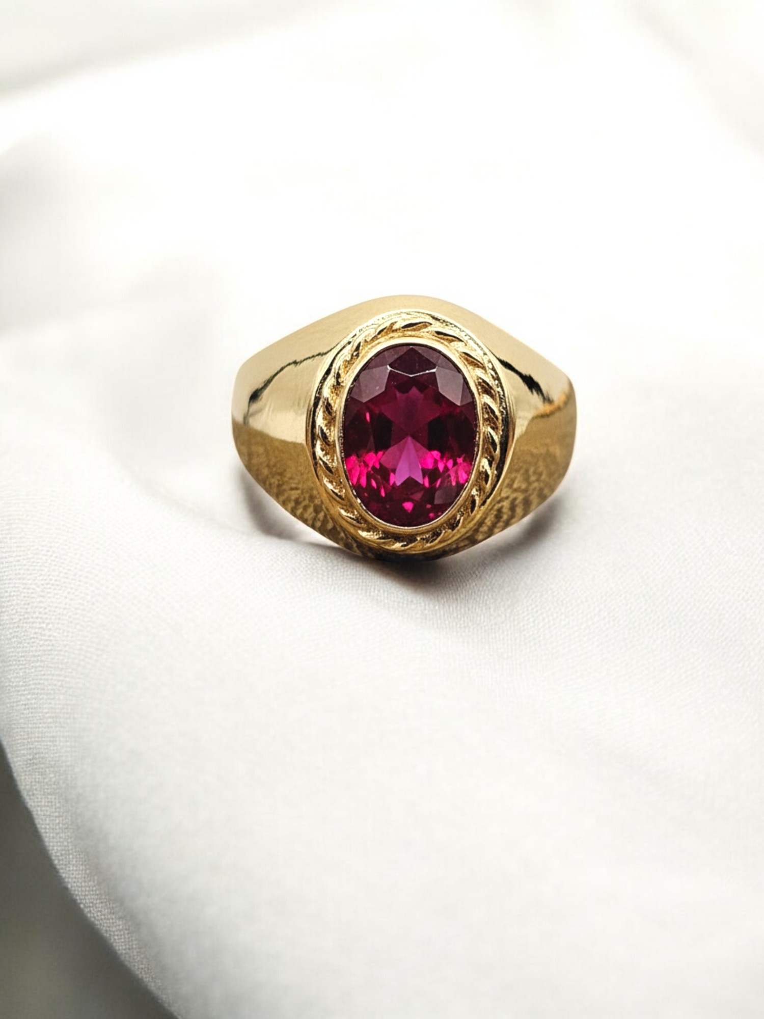 Anillo bolocco rubi Oro 18k 3