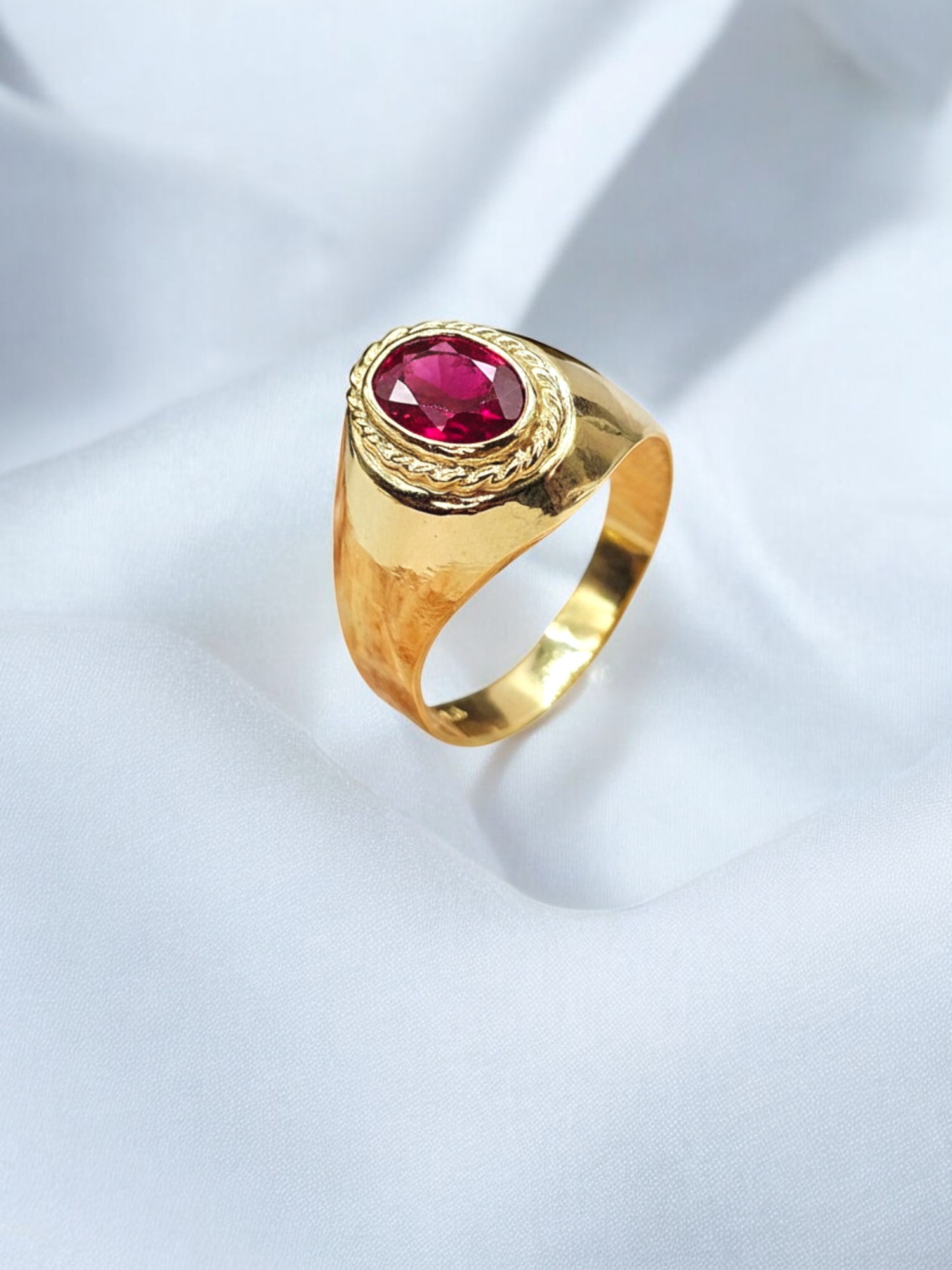 Anillo bolocco rubi Oro 18k 2