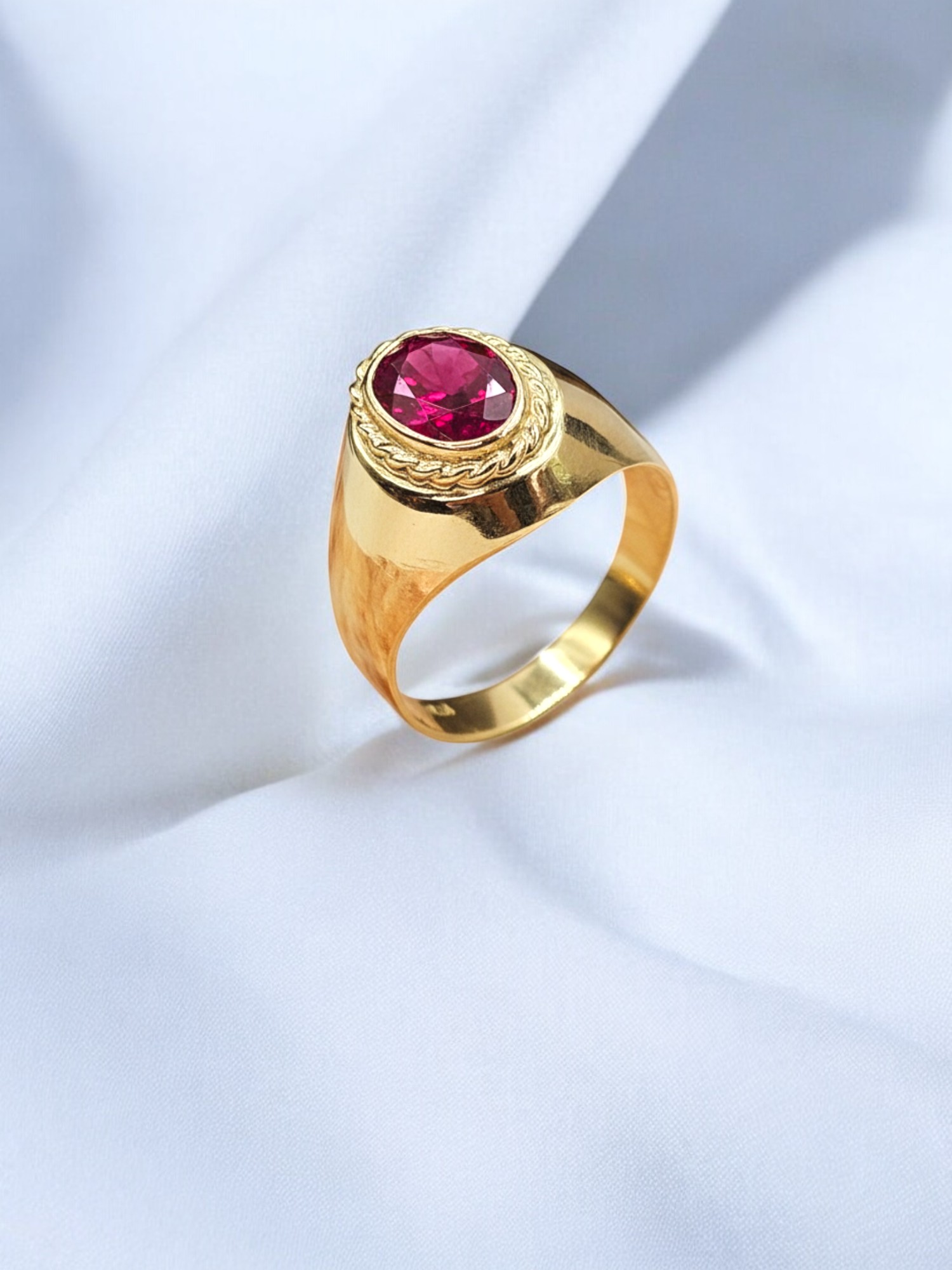 Anillo bolocco rubi Oro 18k 4